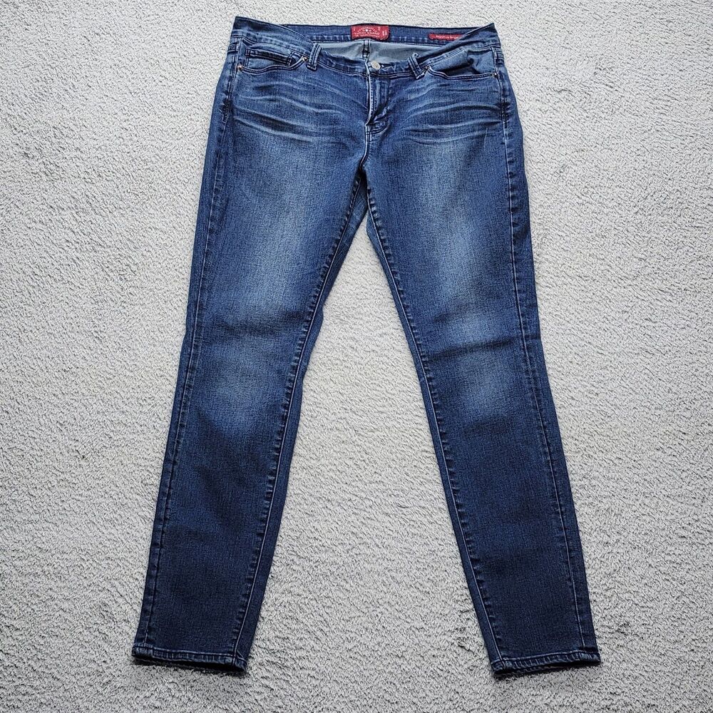 Lucky Brand Brooklyn Skinny Jeans Women's 10/30 Ankle Stretch Blue Vintage Wash